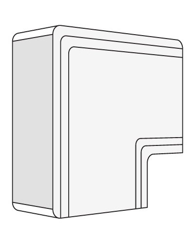 Угол плоский NPAN 80x60 мм DKC 01744 в Смоленске Аксессуары для кабель-канала Pintop.ru