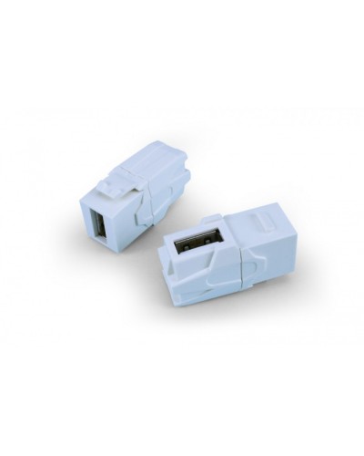 Вставка формата Keystone Jack Hyperline (KJ1-USB-VA2-WH) в Смоленске Кроссы оптические Pintop.ru