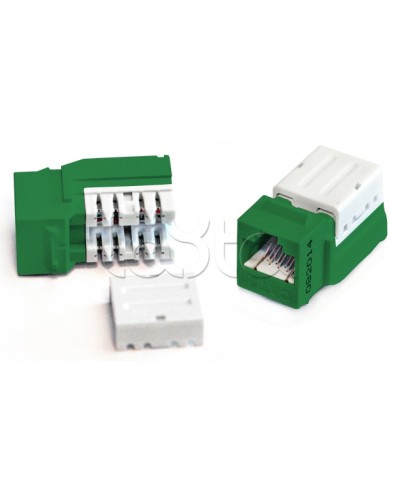 Вставка формата Keystone Jack Hyperline (KJNE-8P8C-C5e-90-GN) в Смоленске Коннекторы Pintop.ru