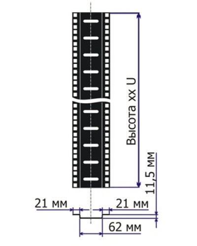 Направляющие для шкафов TWT-CBE-TRMP-22U в Смоленске Полки для шкафов и стоек Pintop.ru